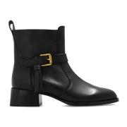 See by Chloé Lory Läder Ankelboots Black, Dam