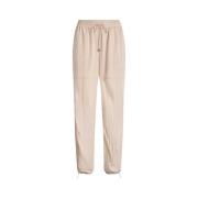 Liu Jo Modernt ankellångt sweatpants med dekorativa detaljer Beige, Da...