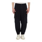 Y-3 Rayon Jogger Byxor Black, Herr