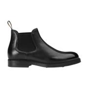 Doucal's Herr läder Chelsea ankelboot | svart Black, Herr