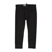 Dsquared2 Svart Bull Sailor Denim Jeans Black, Dam