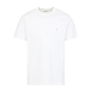 Burberry Krit T-shirt för en stilren look White, Herr