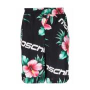 Moschino Blommigt silkeshorts Multicolor, Herr