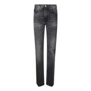 Haikure Svart Flora Spider Jeans Black, Dam