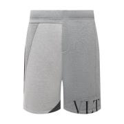 Valentino Track Shorts med Logodetalj Gray, Herr