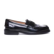 Tod's Läder Penny Loafers för Kvinnor Black, Dam