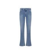 Dolce & Gabbana Denim Jeans med Bakre Logoplack Blue, Dam