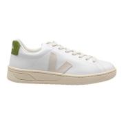 Veja vita/gröna bomullssneakers White, Herr