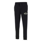 Polo Ralph Lauren Svart Bomull Classics Jogger Byxor Black, Herr