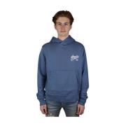 Amiri Bluefin Hoodie - Lyxig Modern Design Blue, Herr