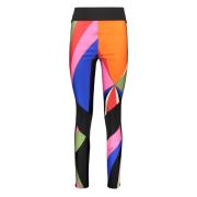 Emilio Pucci Grafiskt Tryckta Elastiska Leggings Multicolor, Dam