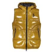 Herno Blank Huva Bodywarmer med Fickor Brown, Herr