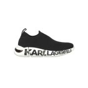 Karl Lagerfeld Kontrasterande låga sneakers Black, Dam