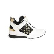 Michael Kors Georgie Sneakers med Metalllogotyp White, Dam