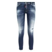 Dsquared2 Klassiska Denim 5-Fickor Jeans Blue, Dam