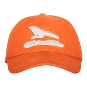 Ambush Bomull Baseball Cap med Styv Skärm Orange, Herr