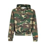 Heron Preston Camouflage Bomullshoodie Green, Herr