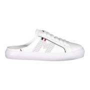 Moncler Slip-on lädersneakers White, Dam