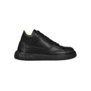 Msgm Låga lädersneakers Black, Herr