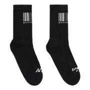 Vetements Intarsia Bomullsblandning Strumpor Black, Herr