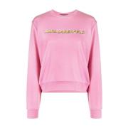 Karl Lagerfeld Rosa Bomulls Sweatshirt för Kvinnor Pink, Dam