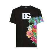 Dolce & Gabbana Casual Bomull T-shirt Black, Herr