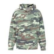 Acne Studios Oversized Camouflage Sweatshirt med Rhinestone Logo Green...