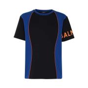 Balmain Casual Bomull T-shirt Multicolor, Herr