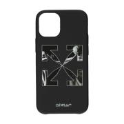 Off White Tryckt iPhone 12 mini fodral Black, Herr