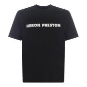 Heron Preston Svarta T-shirts och Polos med Logo Black, Herr