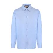 Gucci Casual Shirts Blue, Herr