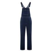 See by Chloé Denim Overall med Kontrastsömnad Blue, Dam