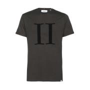 Les Deux Logo Broderad T-Shirt Brown, Herr