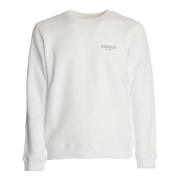 Dondup Vit Crewneck Sweatshirt Aw24 White, Herr