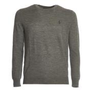 Polo Ralph Lauren Grå Crew Neck Sweater Aw24 Gray, Herr