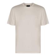 Emporio Armani Bomull T-shirt med ton-i-ton tryck White, Herr