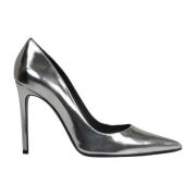 Roberto Festa Metalliskt Läder Stiletto Pumps Fw22 Gray, Dam