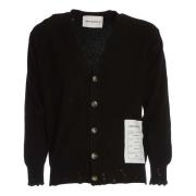 Amaránto Lyxig V-ringad Cardigan Sweater Black, Herr