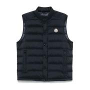 Moncler Navy Down Gilet Vest Blue, Herr