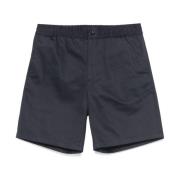 Ami Paris Marinblå Elastisk Midja Shorts Blue, Herr