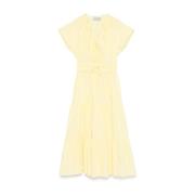 Ermanno Scervino Elegant Svart Cocktailklänning Yellow, Dam