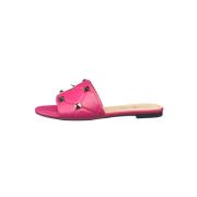 Cesare Gaspari Rockstud Sandaler Mila - Fuchsia Pink, Dam