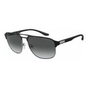 Emporio Armani 2144 Solglasögon i Gunmetal/Svart Black, Herr