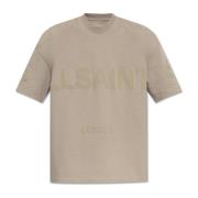 AllSaints ‘Biggy’ T-shirt i ‘oversize’ stil Beige, Herr