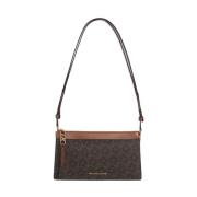 Michael Kors Empire Large Crossbody Väska Brun Brown, Dam