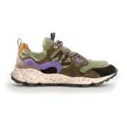 Flower Mountain Eco-Päls Sneakers med Färgglada Insatser Multicolor, D...