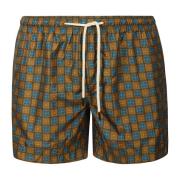 Peninsula Blå Porto Azzurro Badshorts Multicolor, Herr