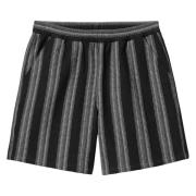 Carhartt Wip Randig Bomull Elastisk Midjeshorts Black, Herr