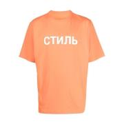 Heron Preston Ctnmb Logo T-shirt Orange Kortärmad Orange, Herr