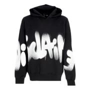 Disclaimer Svart Logga Hoodie Lätt Sweatshirt Black, Herr